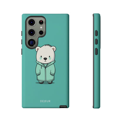 Aqua Coat Bear - Samsung Galaxy Tough Case