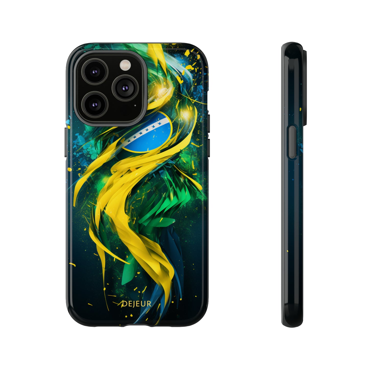 Brazil Splatter Design - iPhone Tough Case