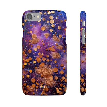 Cosmic Glitter Circles - iPhone Snap Case