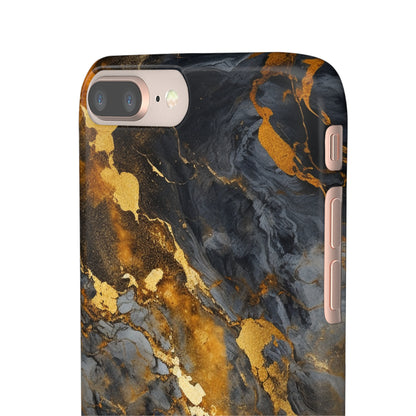 Platinum Gold Marble - iPhone Snap Case