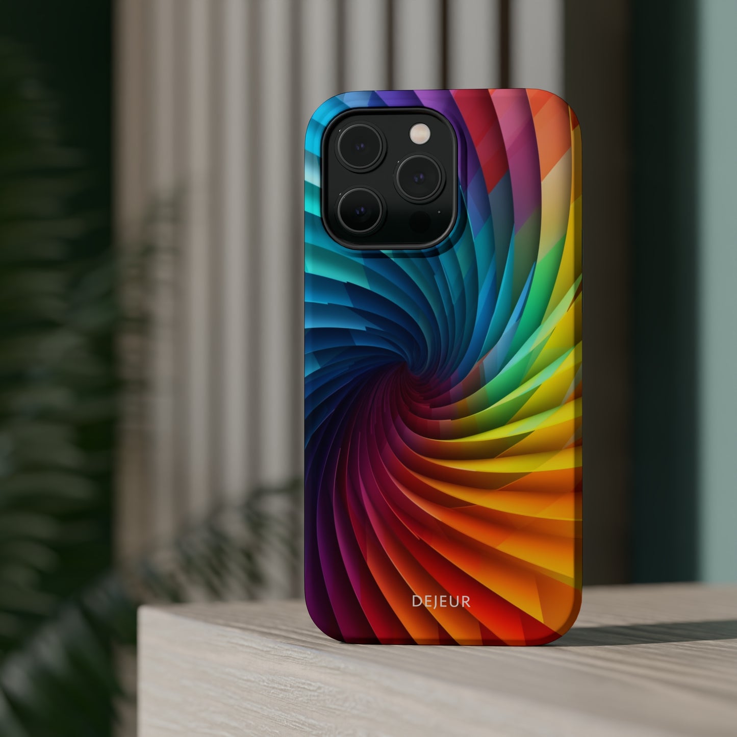 Rainbow Spiral - iPhone MagSafe Tough Case