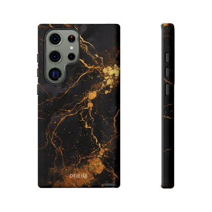 Dark Gold Amber Marble - Samsung Galaxy Tough Case