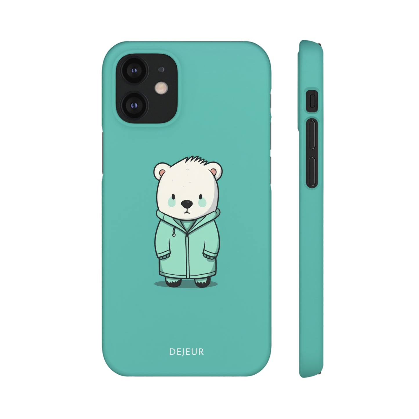 Aqua Coat Bear - iPhone Snap Case