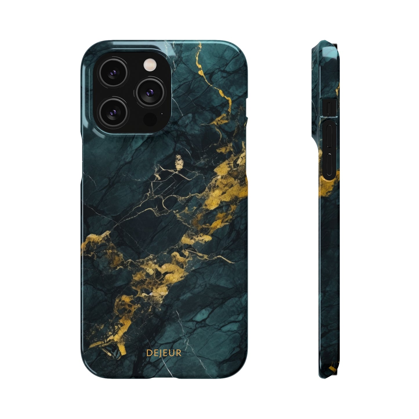 Gold Shadow Marble - iPhone Snap Case