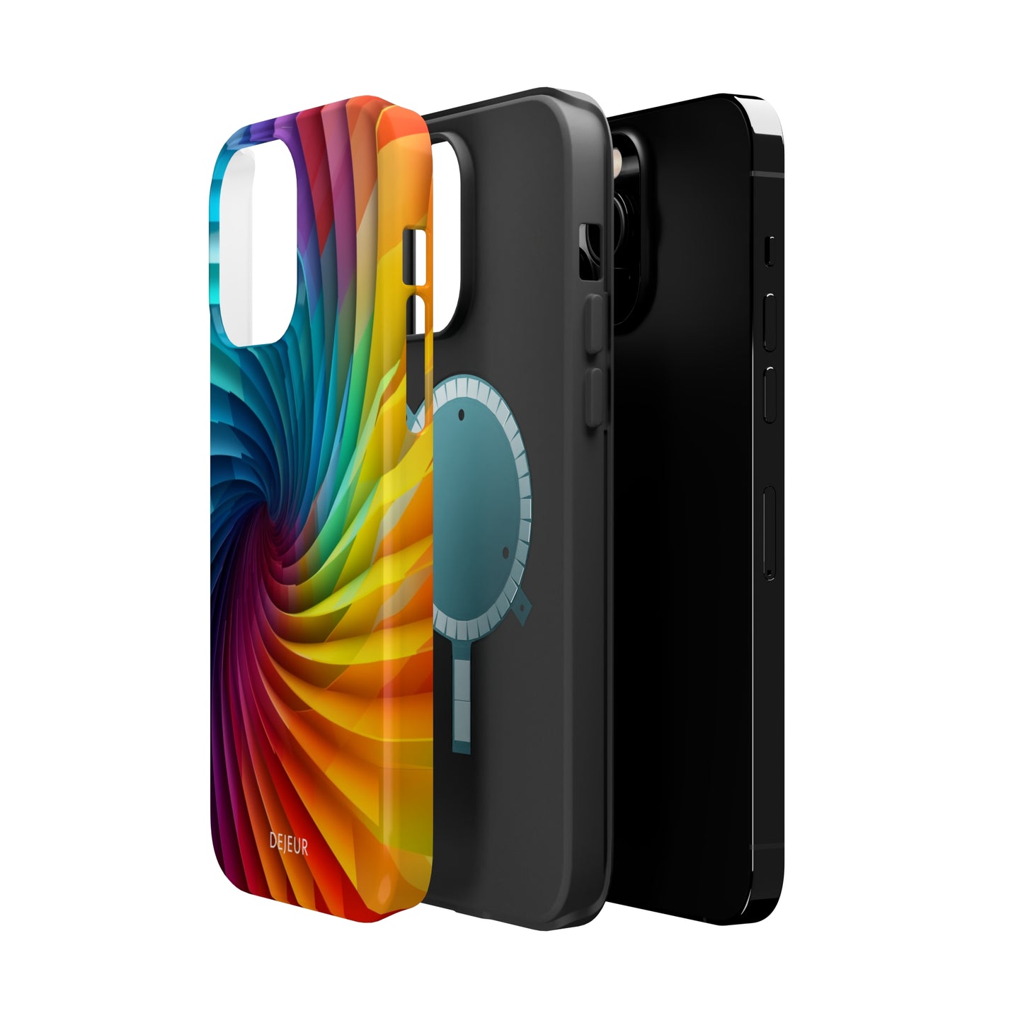 Rainbow Spiral - iPhone MagSafe Tough Case