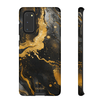 Gold & Black Marble - Samsung Galaxy Tough Case