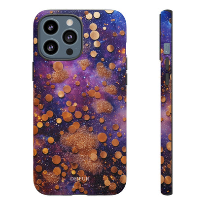 Cosmic Glitter Circles - iPhone Tough Case