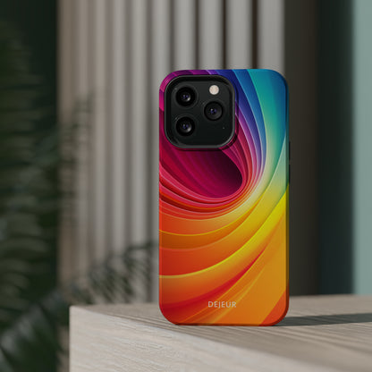 Rainbow Swirl - iPhone MagSafe Tough Case