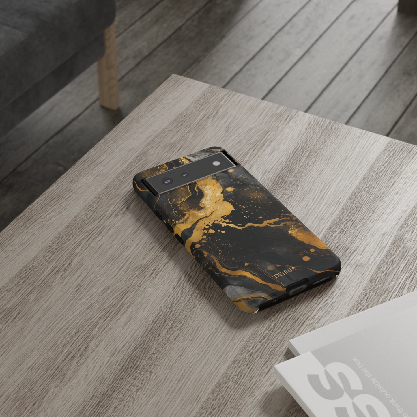 Gold & Black Marble - Google Pixel Tough Case