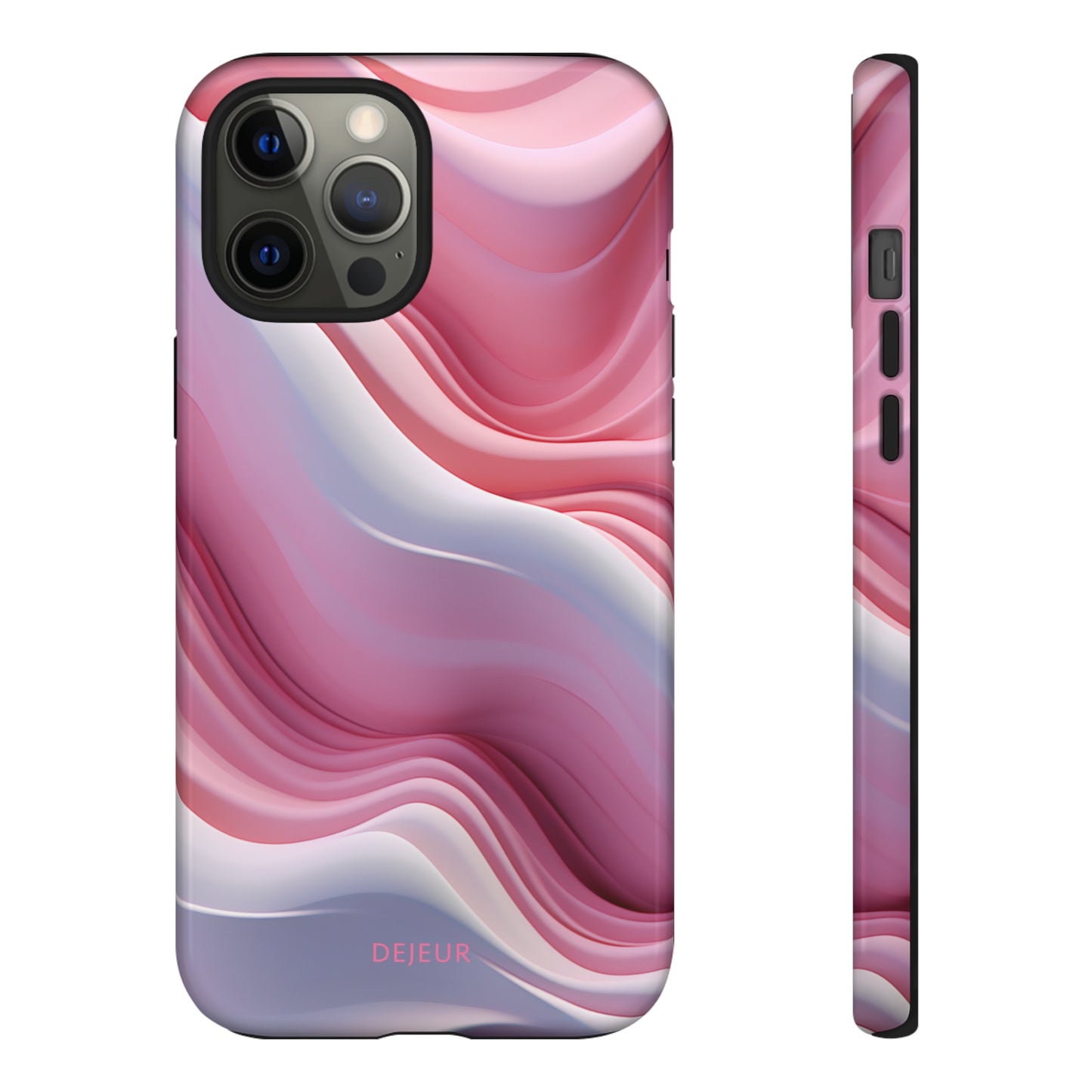 Pink Cream Waves - iPhone Tough Case