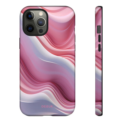 Pink Cream Waves - iPhone Tough Case