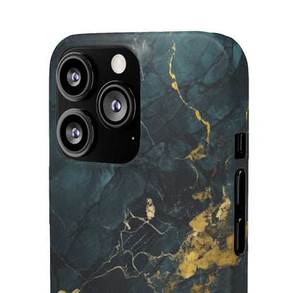 Gold Shadow Marble - iPhone Snap Case