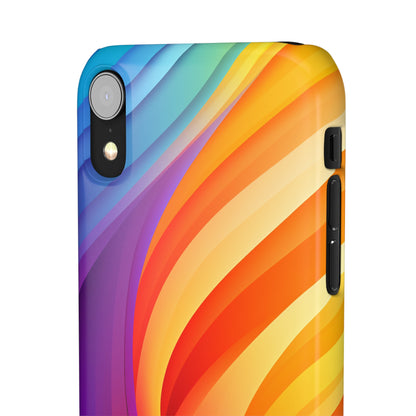 Rainbow Waves - iPhone Snap Case