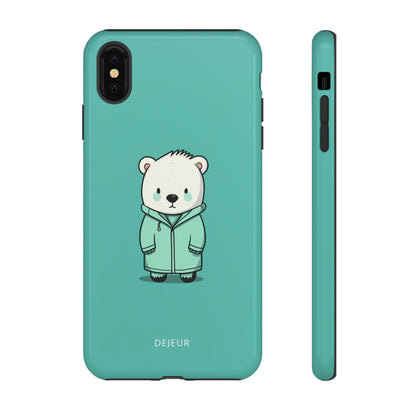 Aqua Coat Bear - iPhone Tough Case