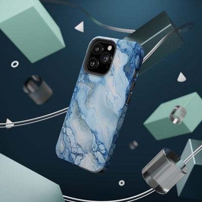 Sky Blue Marble - iPhone MagSafe Tough Case