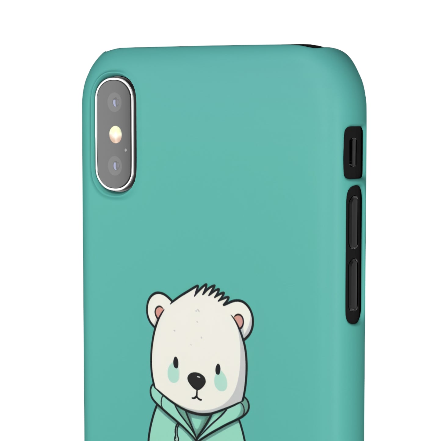 Aqua Coat Bear - iPhone Snap Case