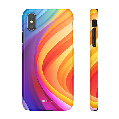 Rainbow Waves - iPhone Snap Case