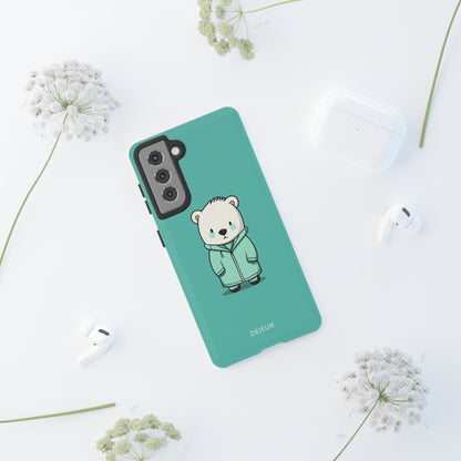 Aqua Coat Bear - Samsung Galaxy Tough Case