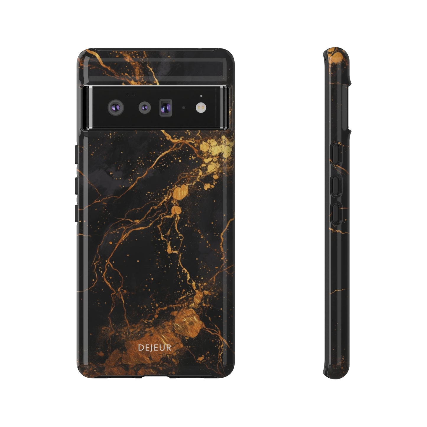 Dark Gold Amber Marble - Google Pixel Tough Case