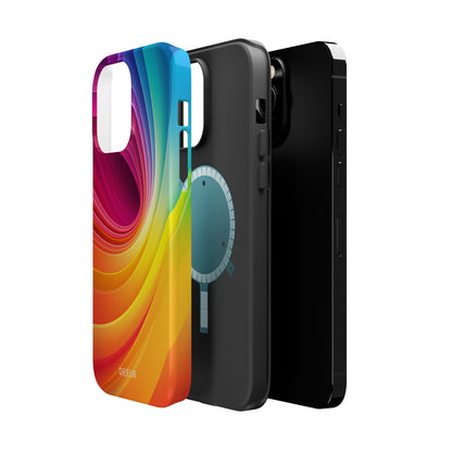 Rainbow Swirl - iPhone MagSafe Tough Case