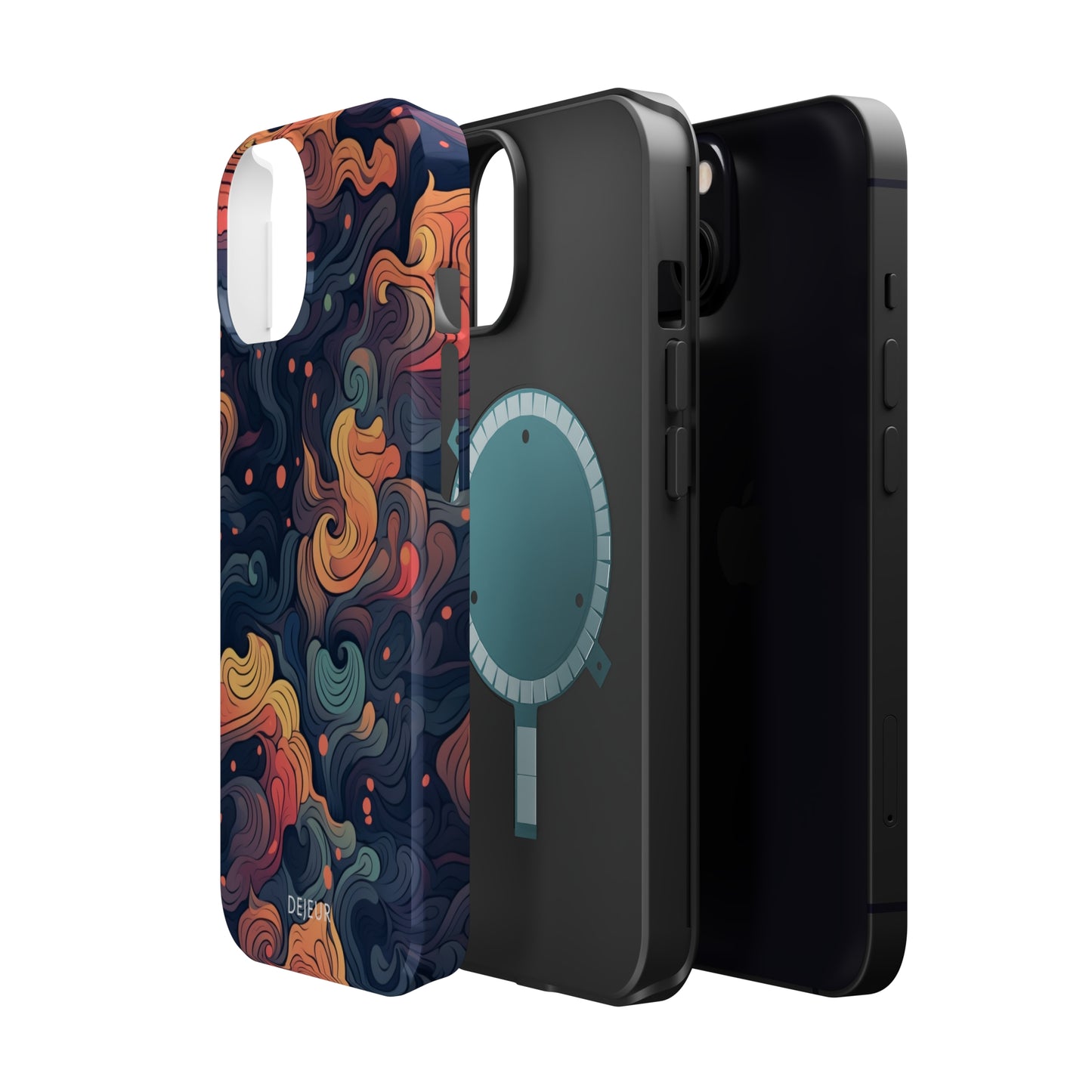 Fox Tail Swirls - iPhone MagSafe Tough Case