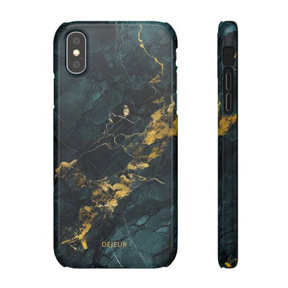 Gold Shadow Marble - iPhone Snap Case