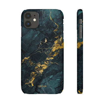 Gold Shadow Marble - iPhone Snap Case