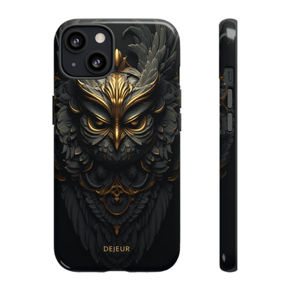 Golden Dark Owl - iPhone Tough Case