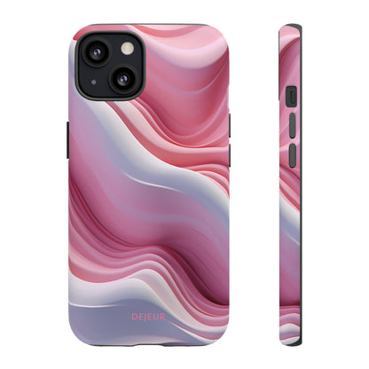 Pink Cream Waves - iPhone Tough Case