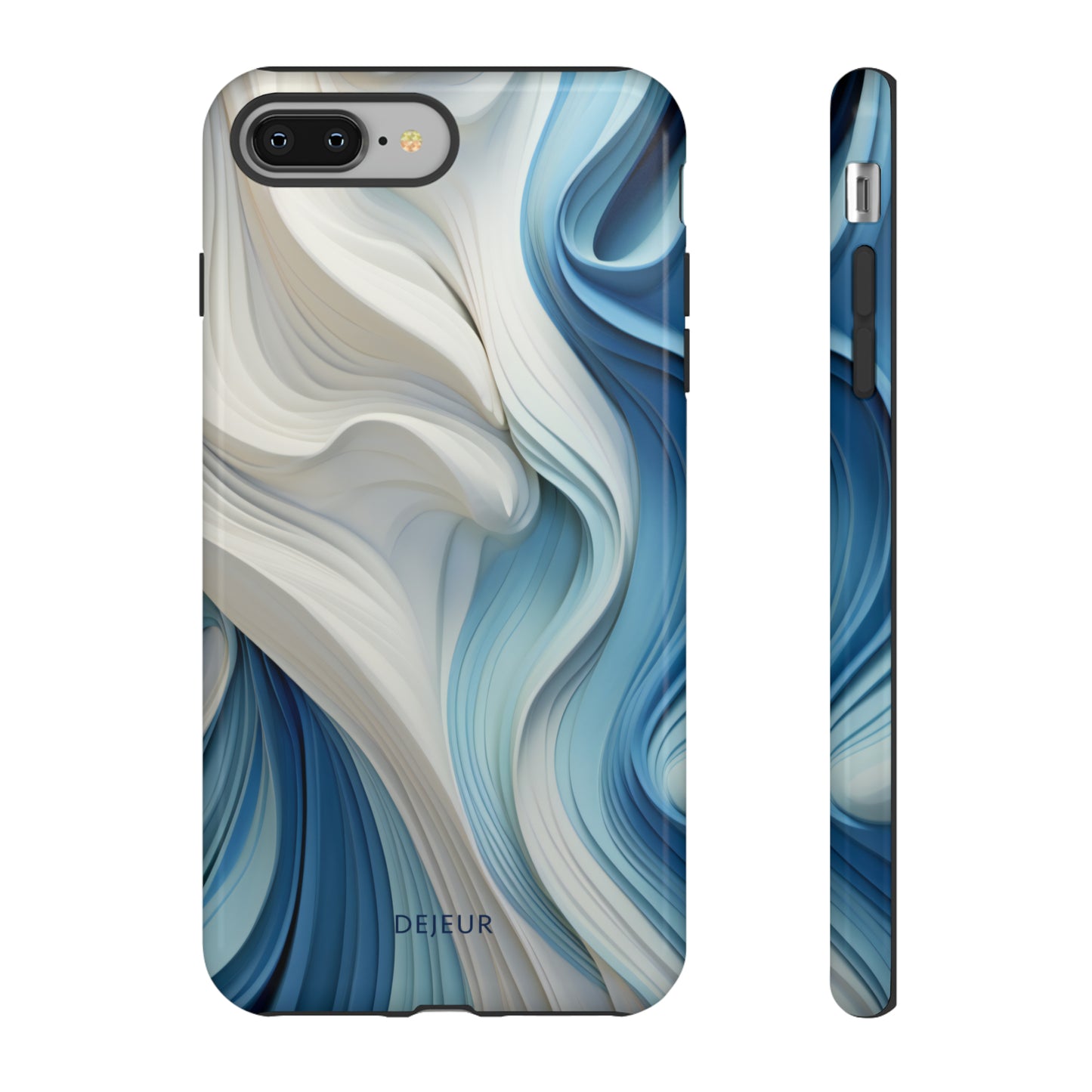 Blue Cream Ripple - iPhone Tough Case