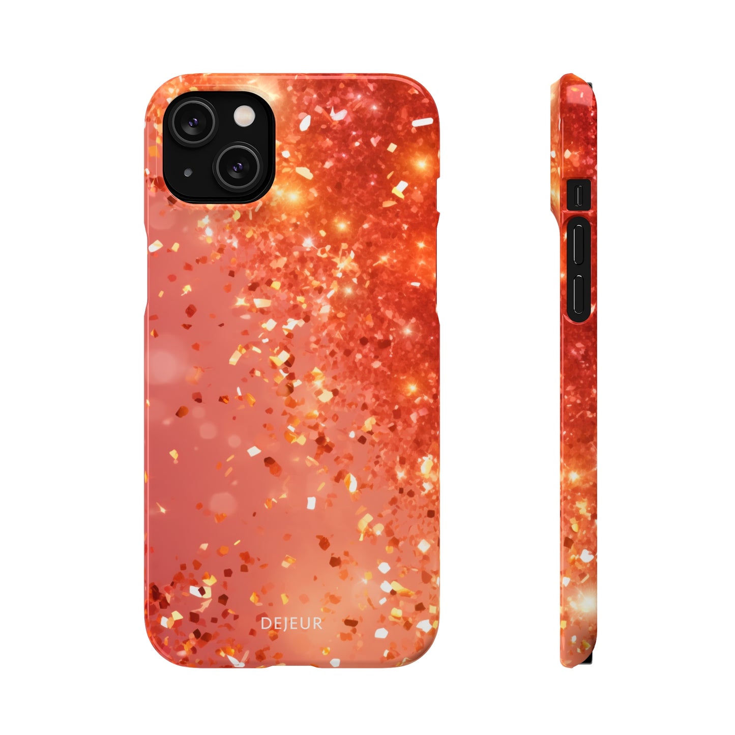 Rose Confetti Glitter - iPhone Snap Case