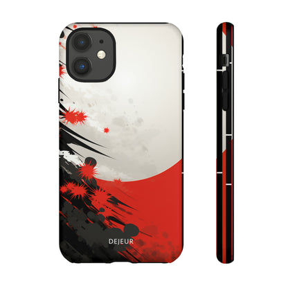 Japanese Abstract Splatter - iPhone Tough Case