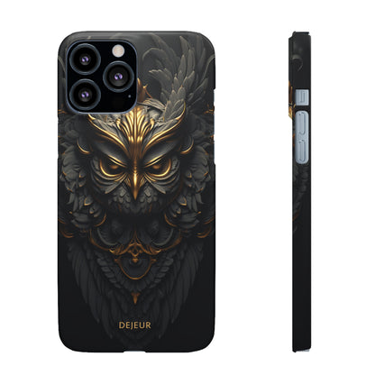 Golden Dark Owl - iPhone Snap Case