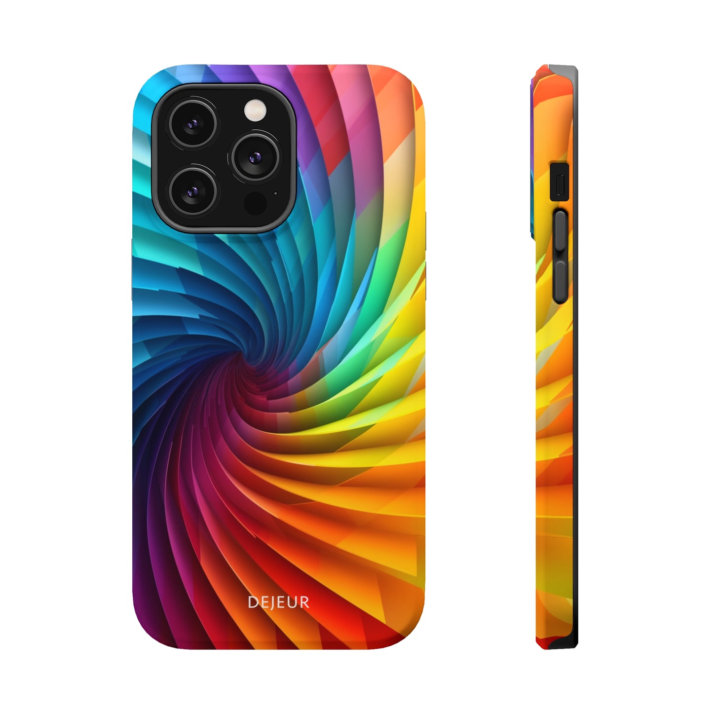 Rainbow Spiral - iPhone MagSafe Tough Case