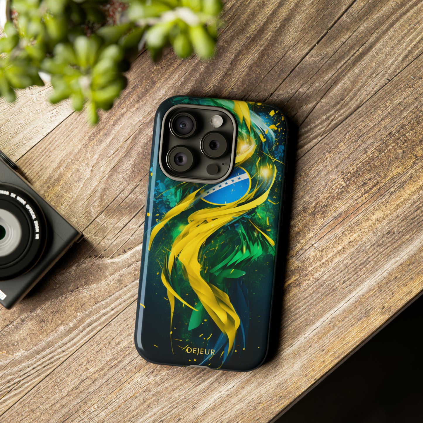 Brazil Splatter Design - iPhone Tough Case