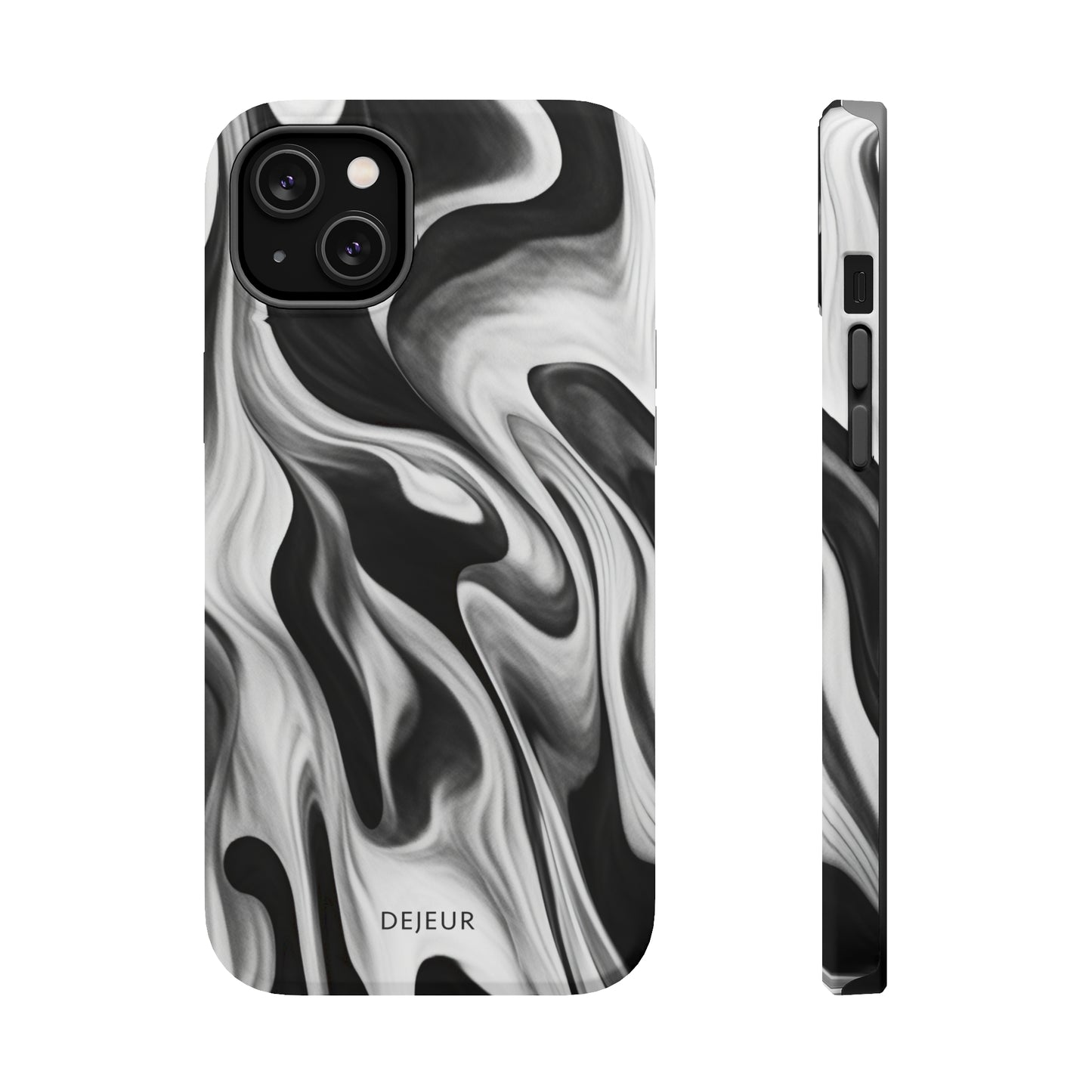 Misty Waves Monochrome - iPhone MagSafe Tough Case