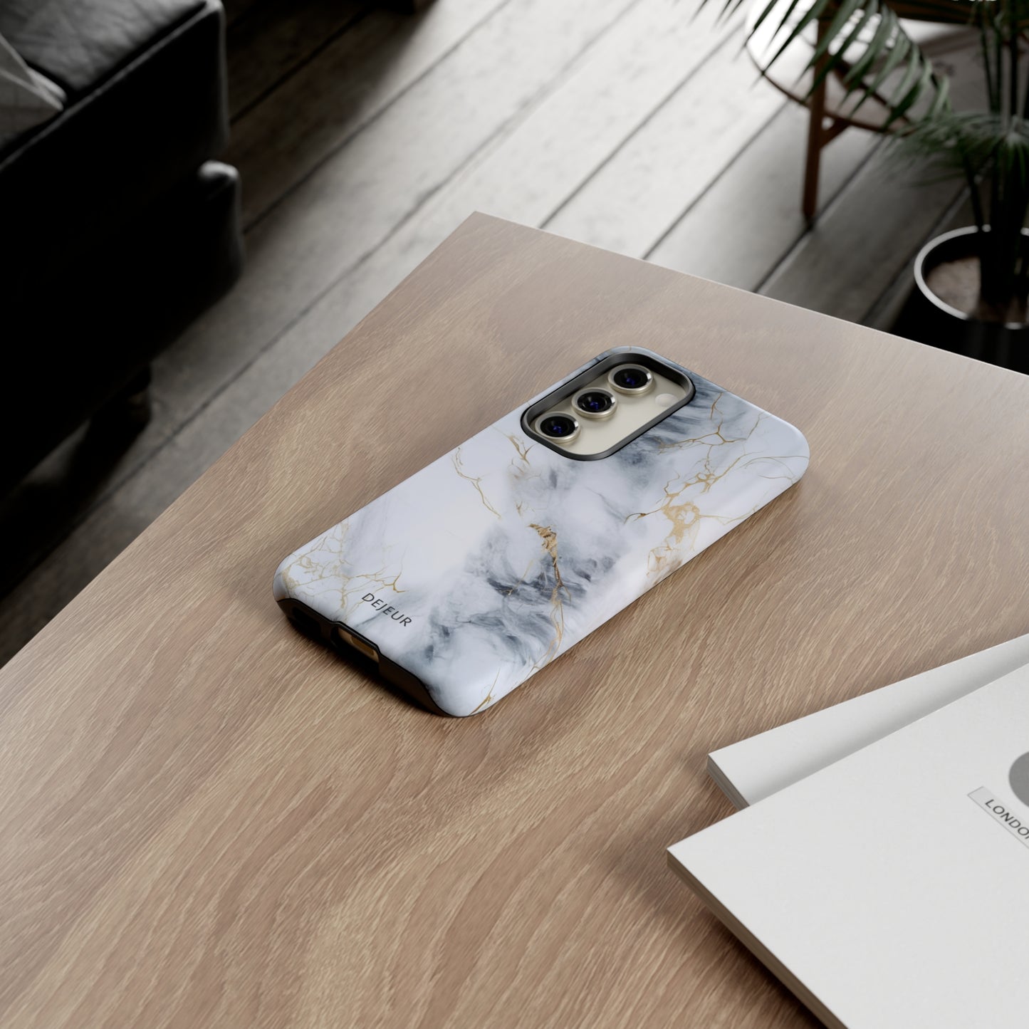 White Gold Marble - Samsung Galaxy Tough Case