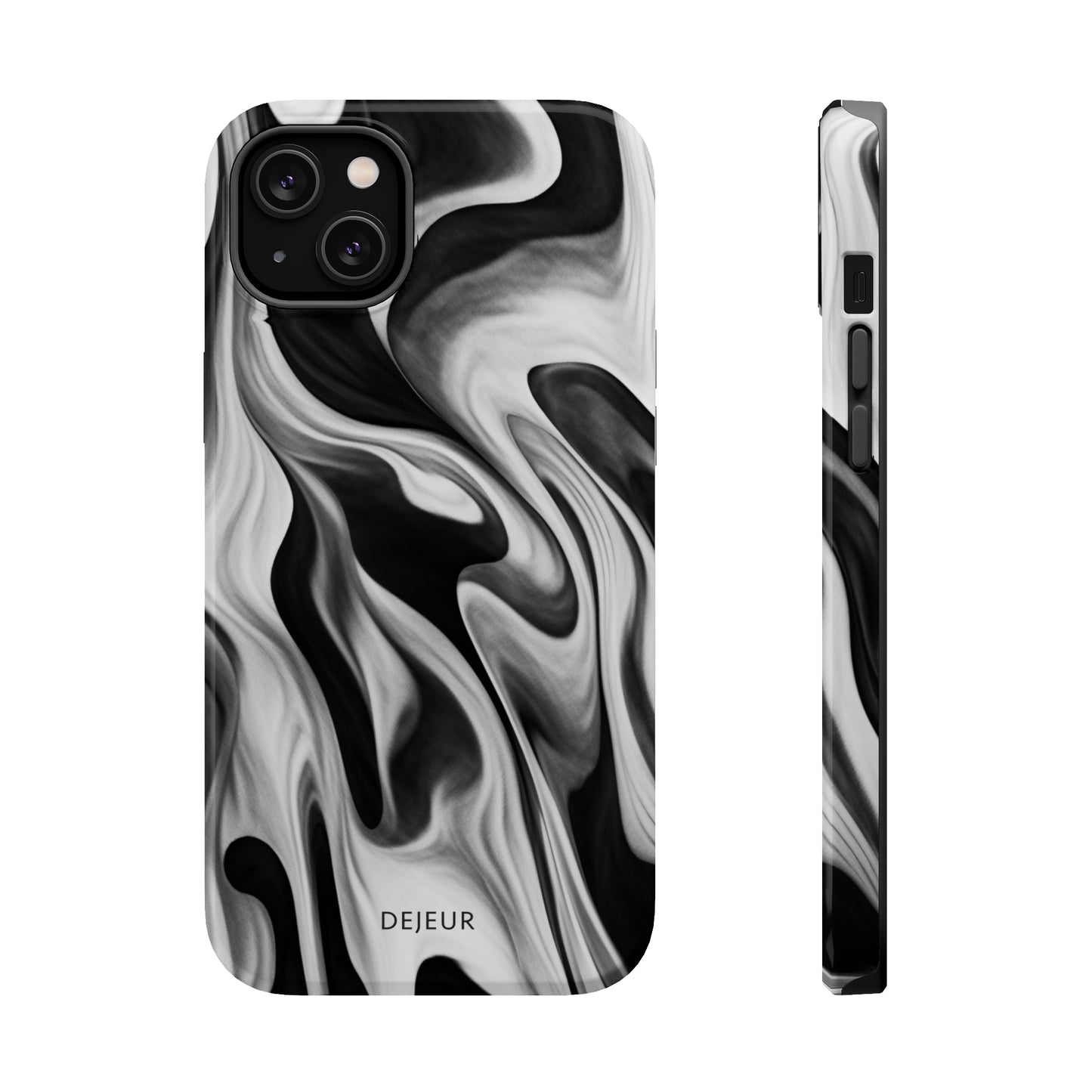 Misty Waves Monochrome - iPhone MagSafe Tough Case