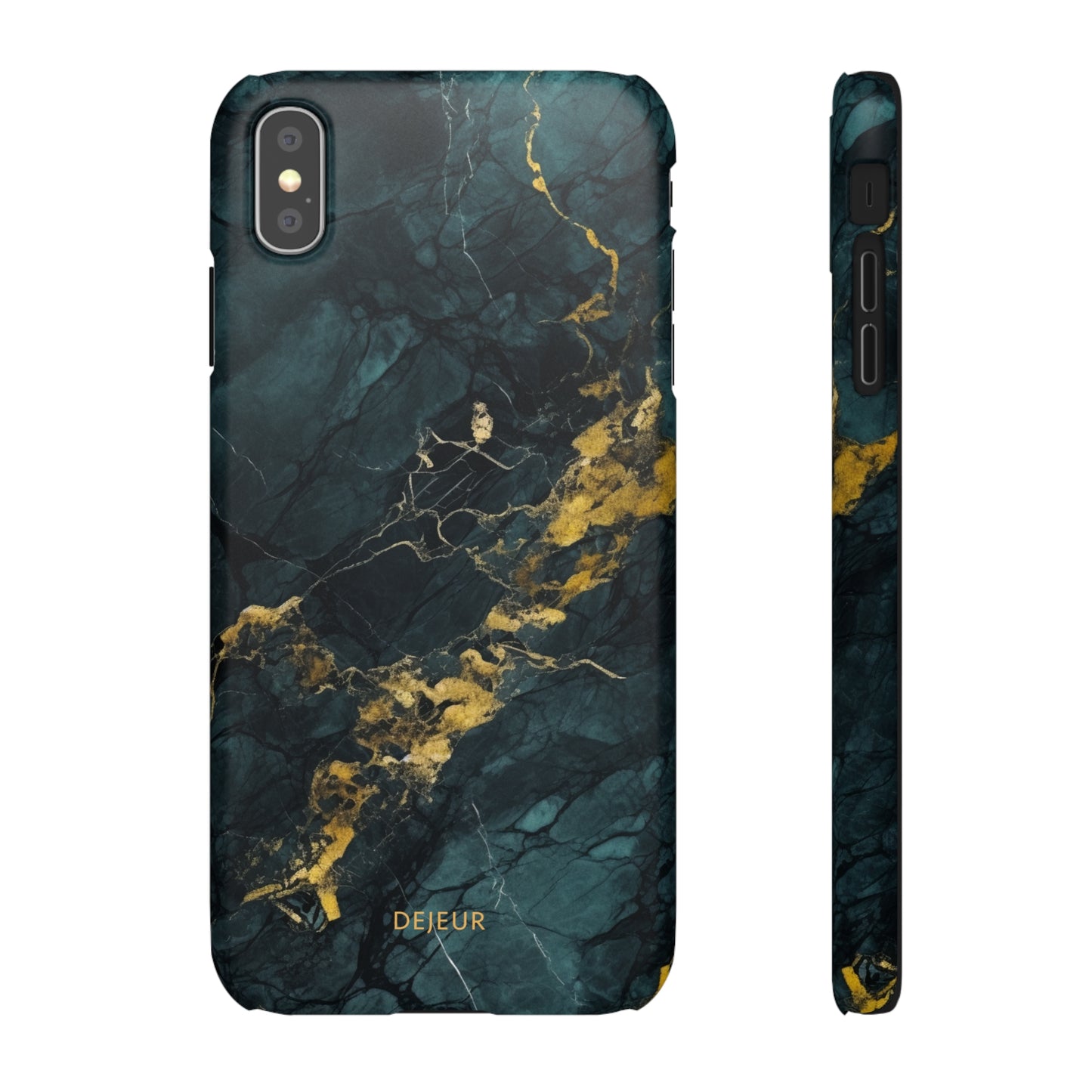 Gold Shadow Marble - iPhone Snap Case