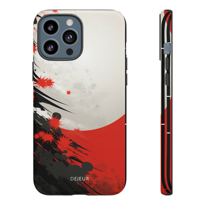 Japanese Abstract Splatter - iPhone Tough Case