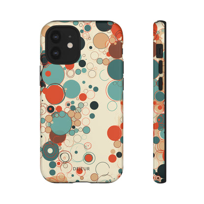 Pastel Line Circles - iPhone Tough Case