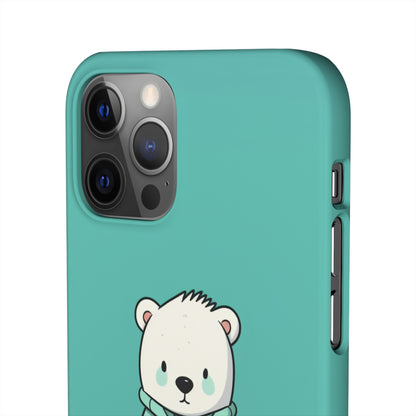 Aqua Coat Bear - iPhone Snap Case