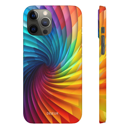 Rainbow Spiral - iPhone Snap Case