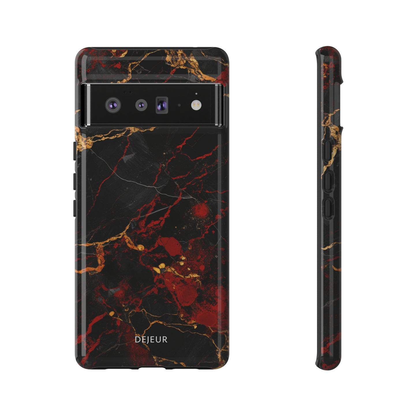 Dark Crimson Marble - Google Pixel Tough Case