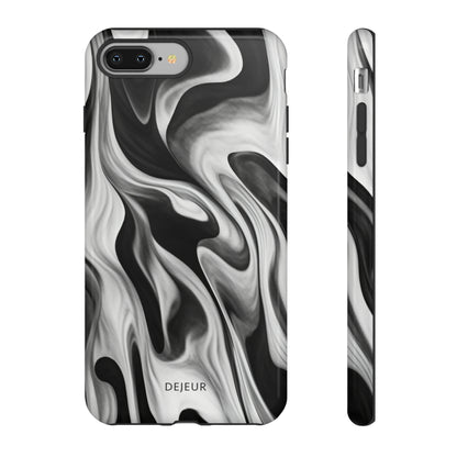 Misty Waves Monochrome - iPhone Tough Case