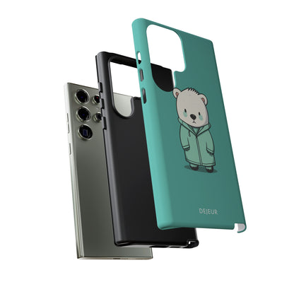 Aqua Coat Bear - Samsung Galaxy Tough Case