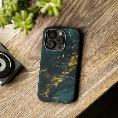 Gold Shadow Marble - iPhone Tough Case