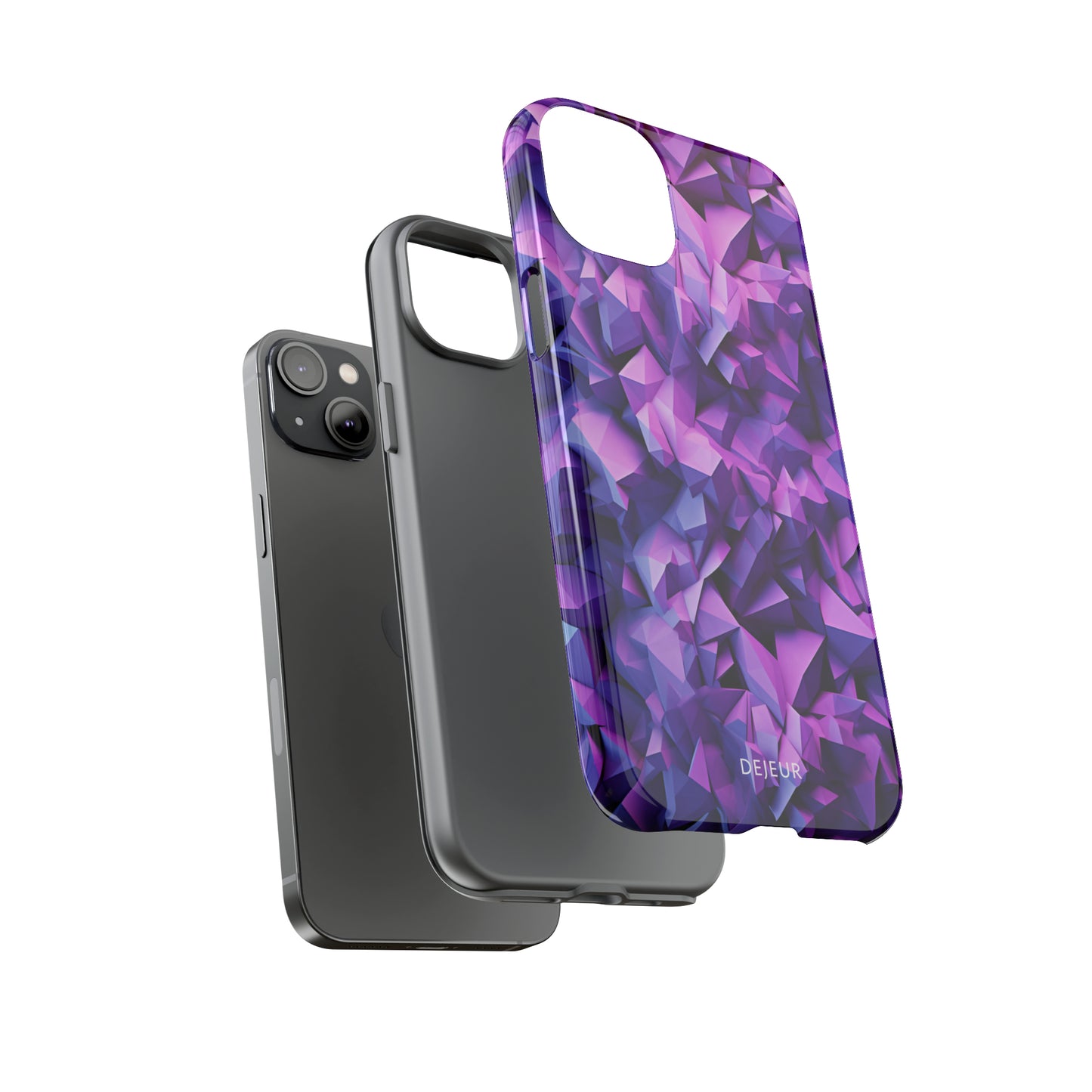 3D Purple Pattern - iPhone Tough Case