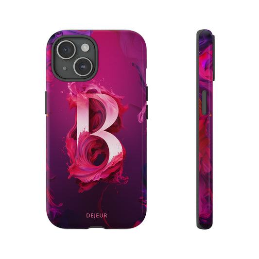 B Pink Splash - iPhone Tough Case