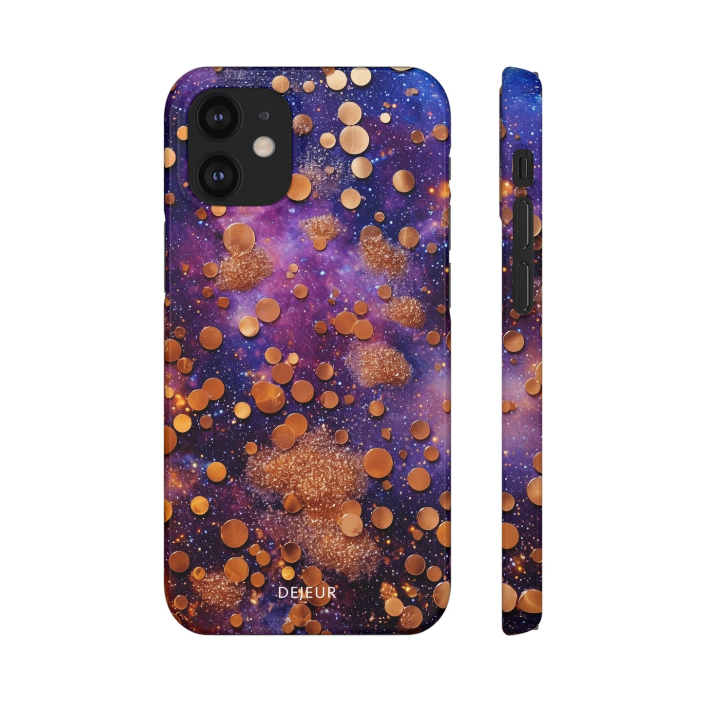 Cosmic Glitter Circles - iPhone Snap Case